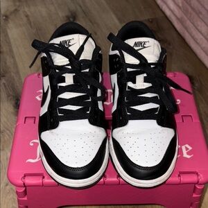Nike Black and White “Panda” sneakers.